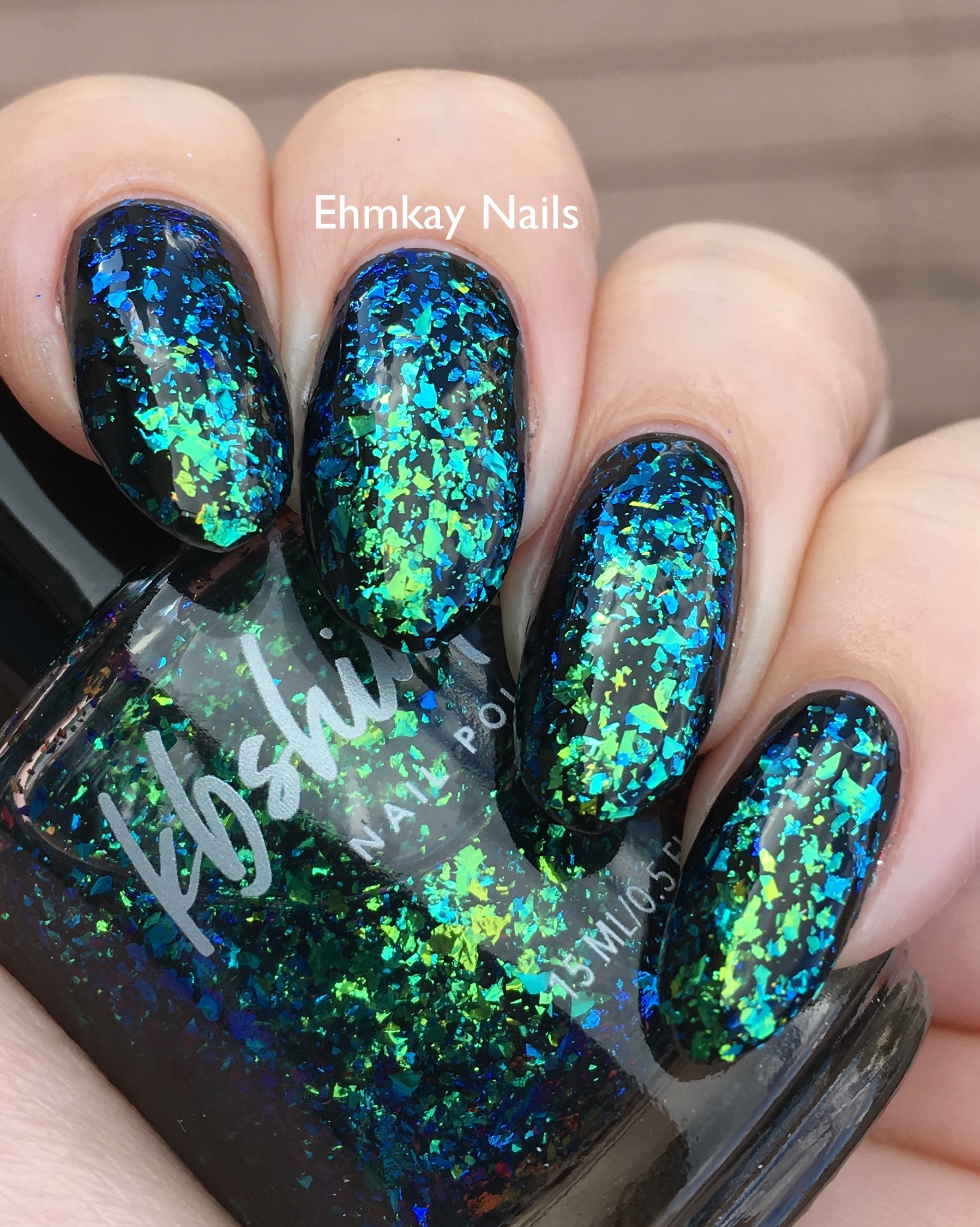 Flake Expectations Multichrome Flake Nail Polish Top Coat by KBShimmer