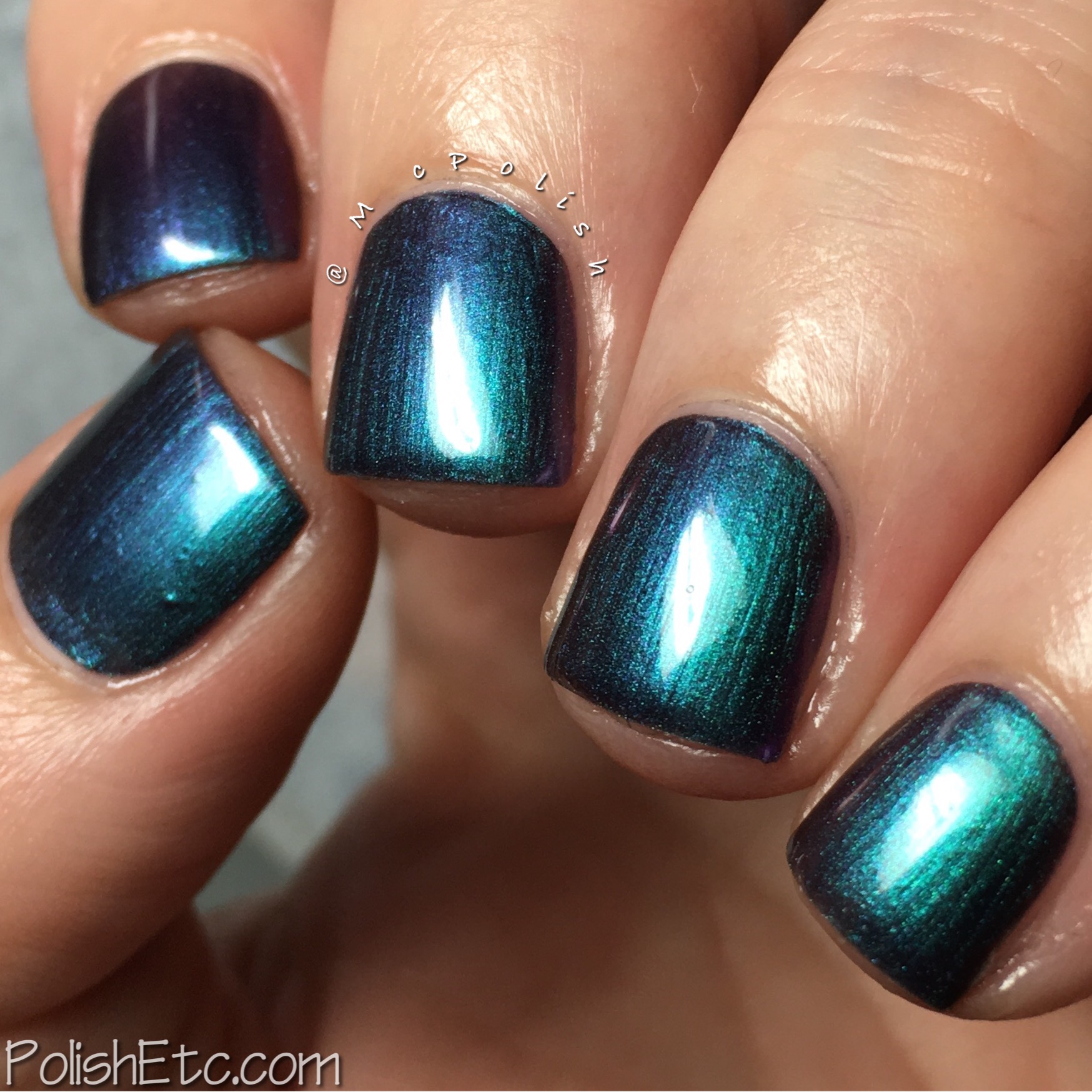 silver iridescent nail polish