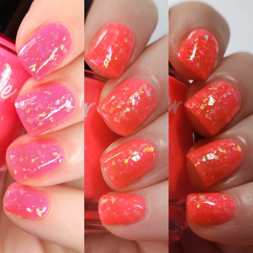 Kbshimmer One In A Melon Neon Flake Nail Polish